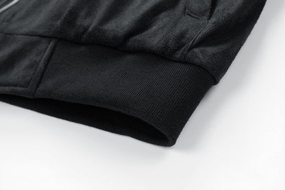 Mens Suede Stand Collar Jacket | Double Zipper Pocket - LAKD London