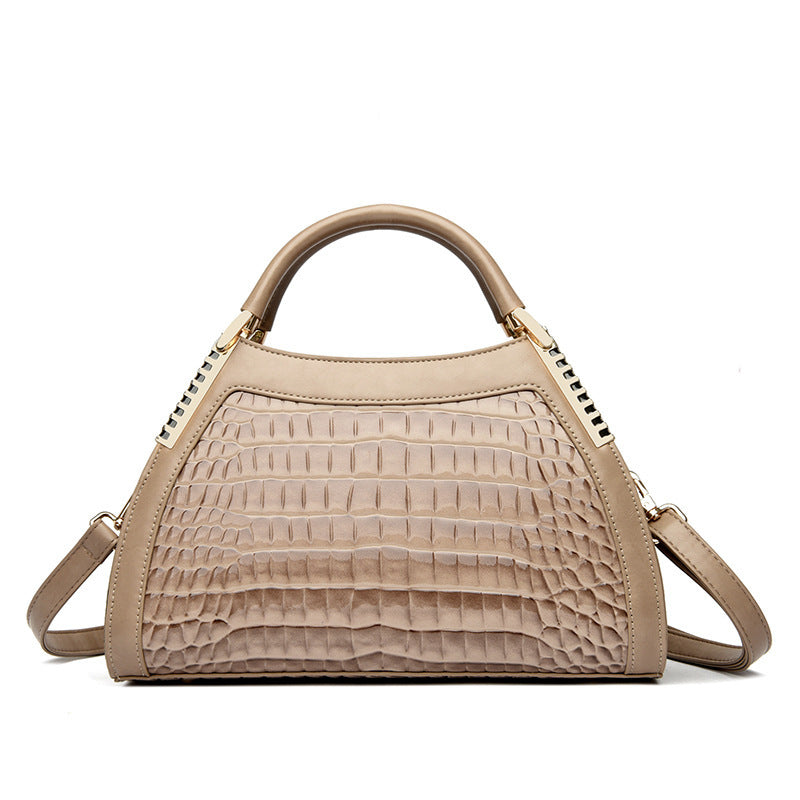 Women's Large-capacity Retro Handbag | Glossy Luxury Bag