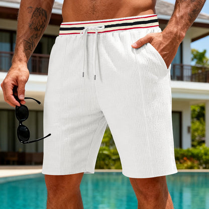 Men's Summer Waffle Shorts Quick Drying Loose Breathable Casual Fit