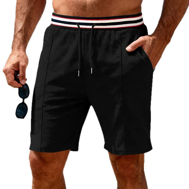 Men's Summer Waffle Shorts Quick Drying Loose Breathable Casual Fit