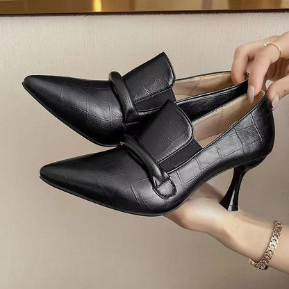 Womens Soft Leather Stiletto High Heel Shoes | Comfortable For Summer