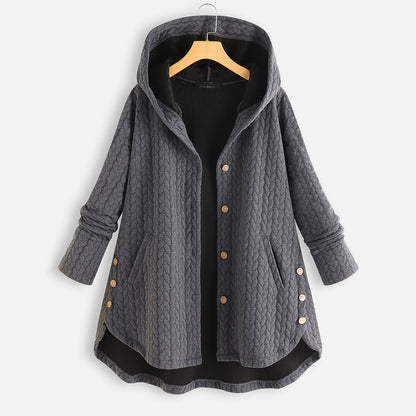 Womens Cotton Winter Jacket | Hooded Long Parka