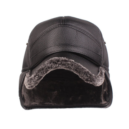 Mens Woolen Leather Cap by LAKD London