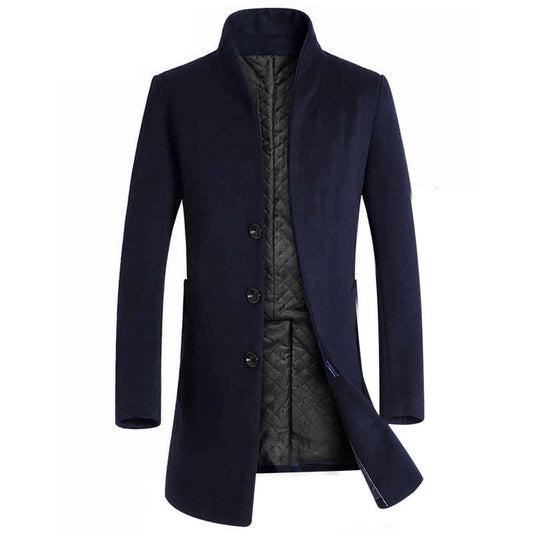 Men's long woolen trench coat | Old Money Classic Coats