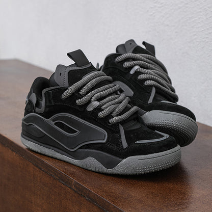 Niche Men Couple Heightened Sneakers | Thick Chunky Shoes Unisex