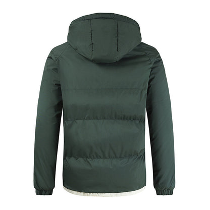 Mens Thickened Cotton Puffer Jacket | Winter Padded Coat - Down Jacket