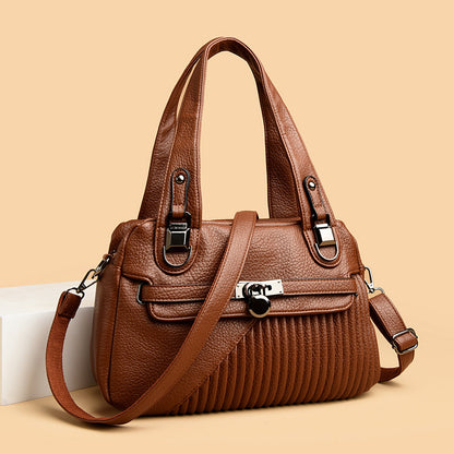 Womens Trendy Design Bag Tide Large Capacity Stitching