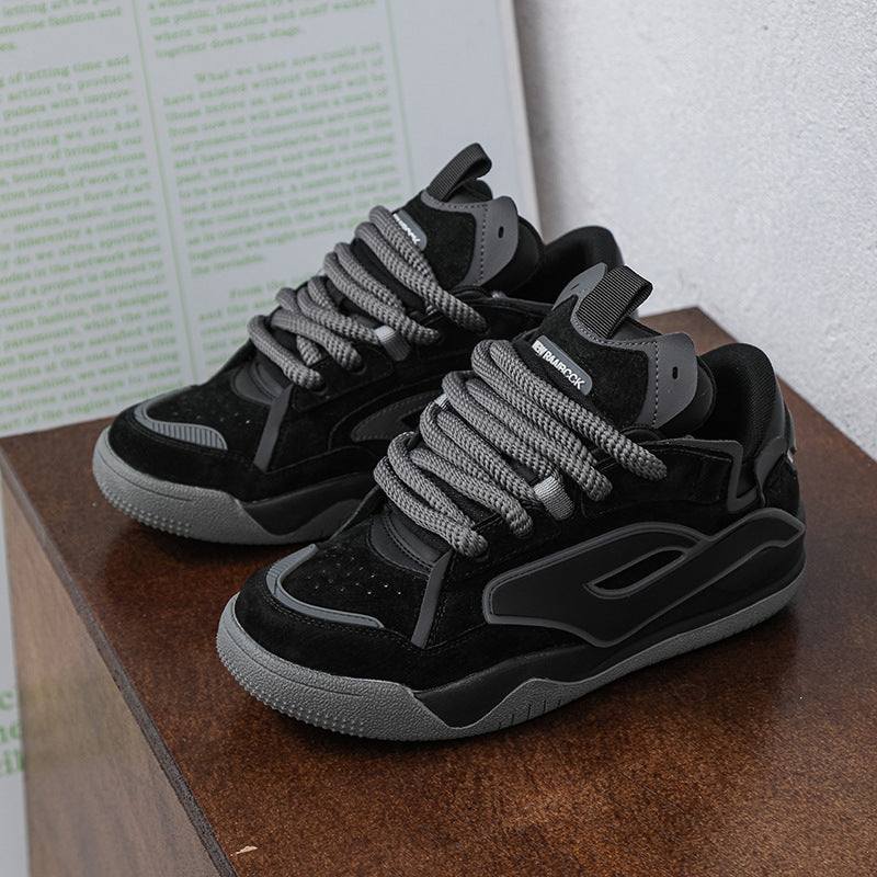 Niche Men Couple Heightened Sneakers | Thick Chunky Shoes Unisex
