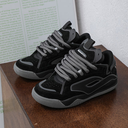 Niche Men Couple Heightened Sneakers | Thick Chunky Shoes Unisex