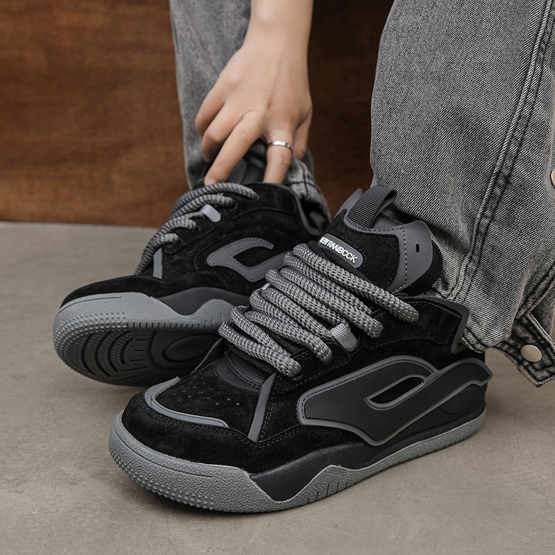 Niche Men Couple Heightened Sneakers | Thick Chunky Shoes Unisex