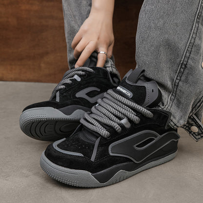 Niche Men Couple Heightened Sneakers | Thick Chunky Shoes Unisex
