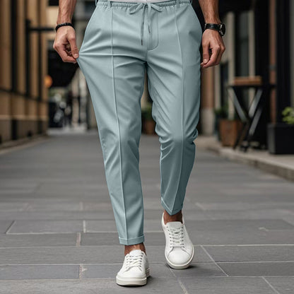 Men's Business Slim Fit Tapered Casual Trouser Pants