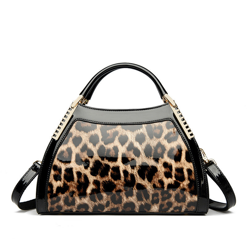 Women's Large-capacity Retro Handbag | Glossy Luxury Bag