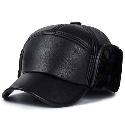Mens Leather Baseball Cap | Middle age Vintage - Lakd London