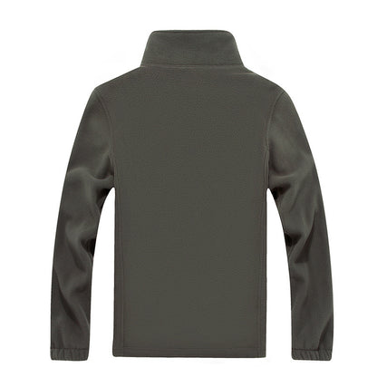 Mens Thick fleece cardigan jacket | Formal Coat with Inside Fur