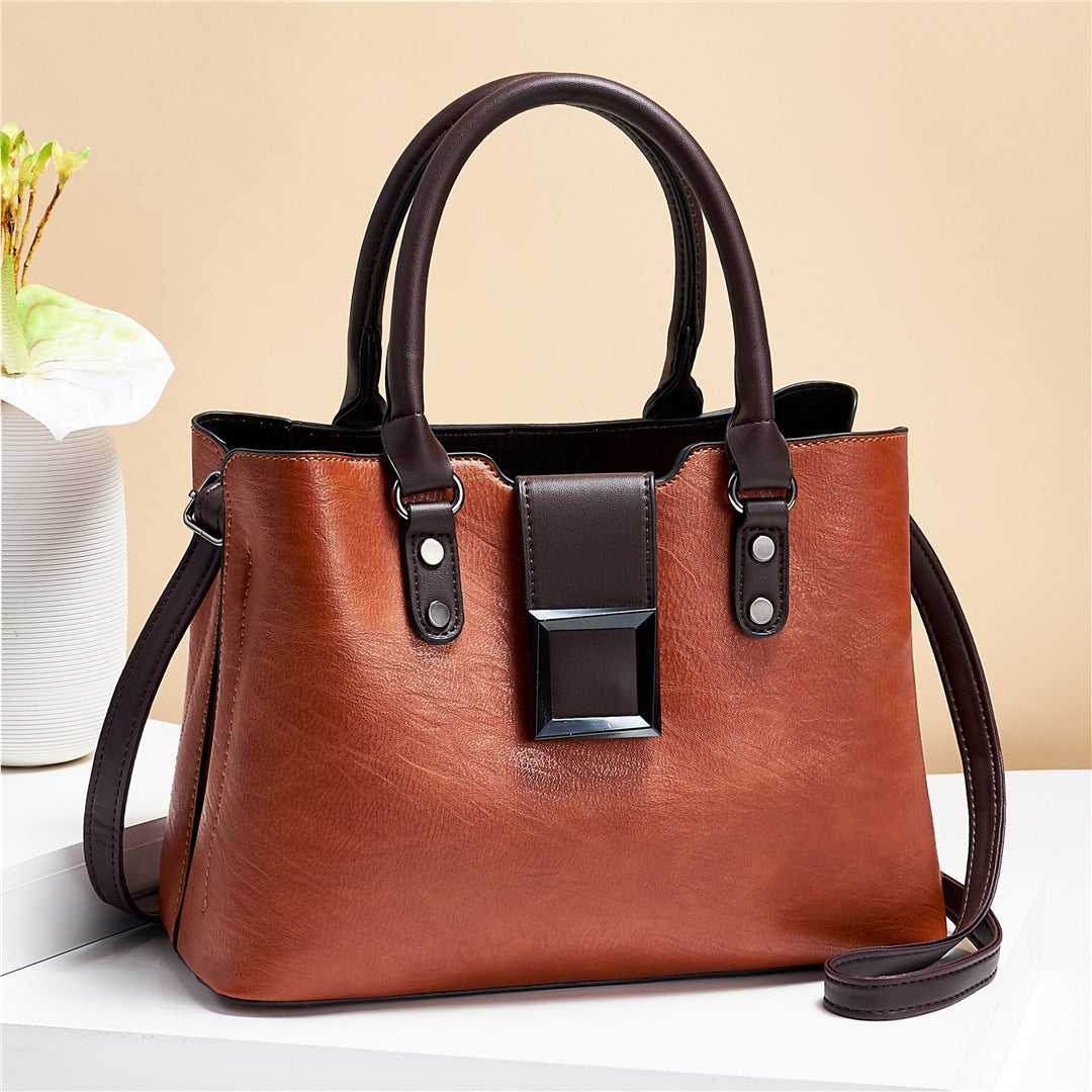 Women Big Buckle Shoulder Bag | Office Crossbody Bags - Lakd London