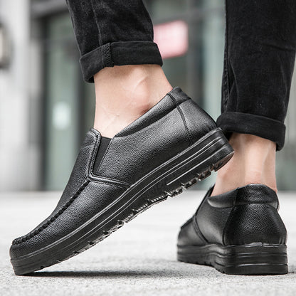 Mens Stylish And Lightweight Business Casual Leather Shoes