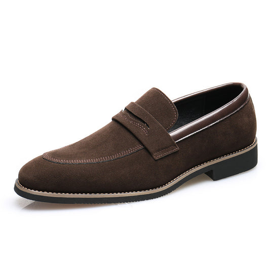 Mens British Casual Suede Leather Loafers | Viscose Rubbel Sole
