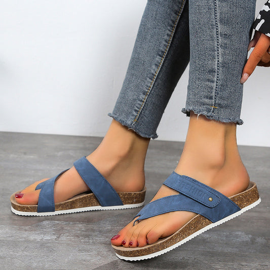 Women's Flat Sandals Flip Flops | Outdoor Daily Casual Beach Slippers - Lakd London