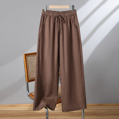 Women's Trousers | Drawstring Straight Thin Casual Pants