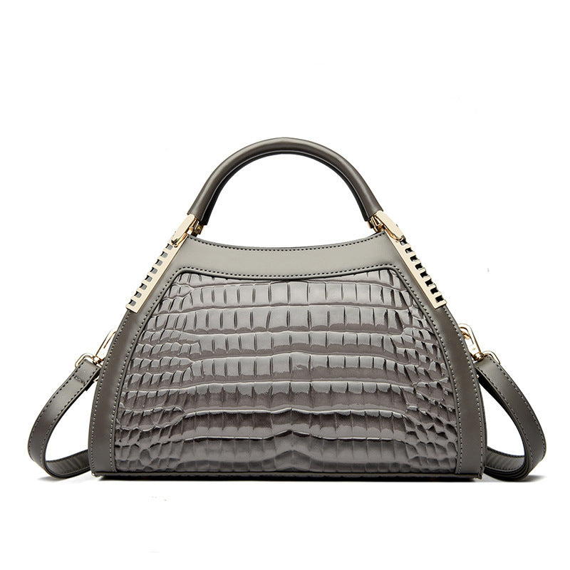 Women's Large-capacity Retro Handbag | Glossy Luxury Bag