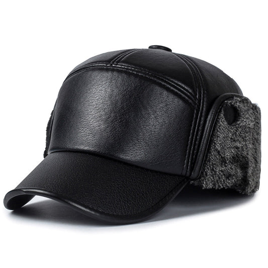 Mens Leather Baseball Cap | Middle age Vintage - Lakd London
