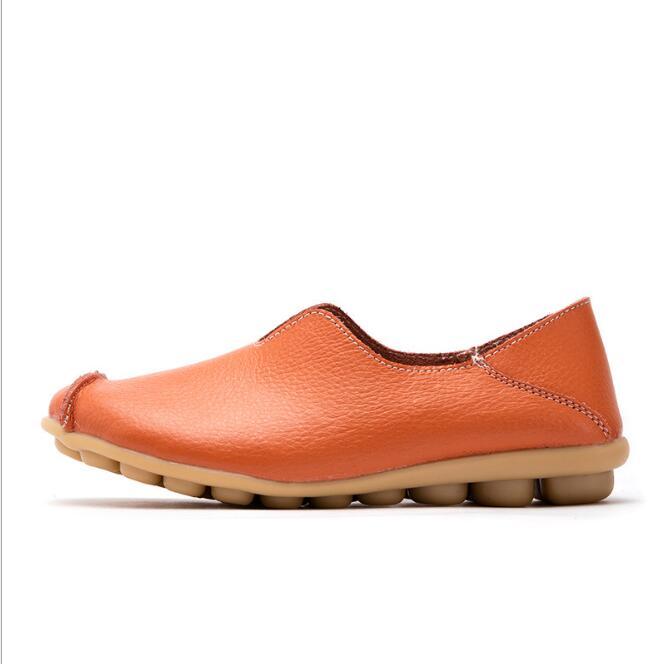 Ladies Flats | Women Genuine Leather Rubber Sole Shoes - LAKD London