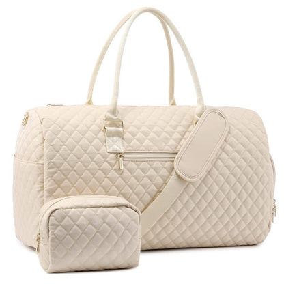 Women's Quilted Travel Baggage | Carousel Wash Bag - LAKD London