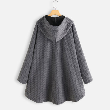 Womens Cotton Winter Jacket | Hooded Long Parka