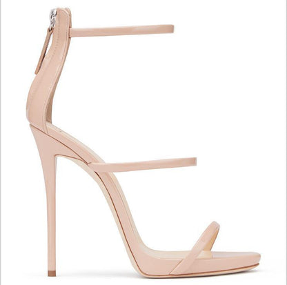 Womens High Heels Catwalk Shoes | Fish Mouth Ankle Strap - LAKD London