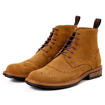 Men's High Top Cowhide Leather Boots | Rubber sole - LAKD London