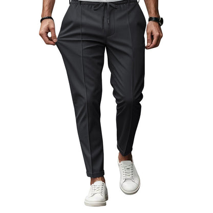 Men's Business Slim Fit Tapered Casual Trouser Pants