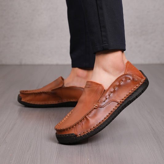 Men's Casual Loafers | Lightweight Non-slip Leather Shoes