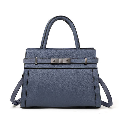 Women's Luxury Handbag | Genuine Leather Clamshell Bag
