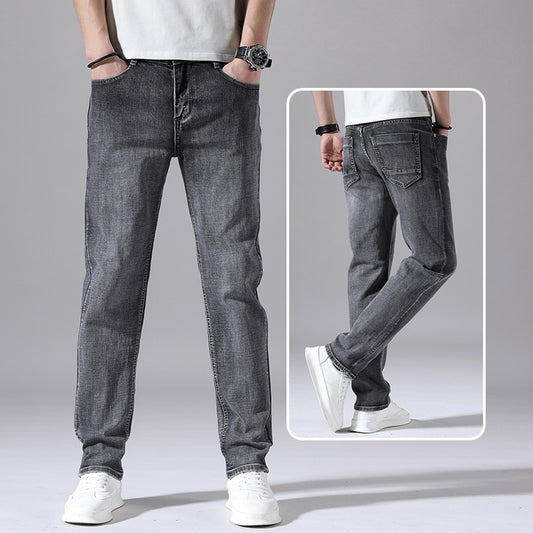 Men's Retro Straight Loose Jeans Casual Korean Style Summer Wear - LAKD London