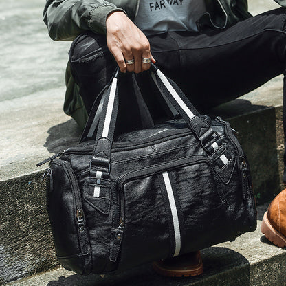Mens Portable leisure sports gym bag | Big Duffle Bag - LAKD London