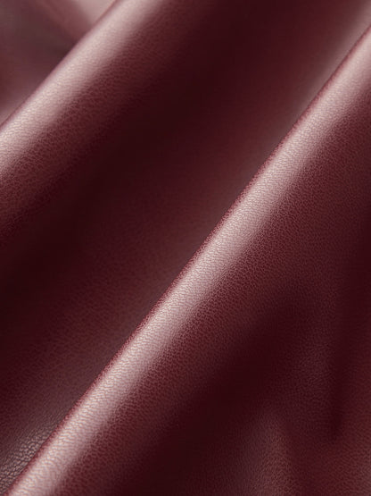 Women's Summer Faux Leather Sleeveless Chic High Neck Blouse Top