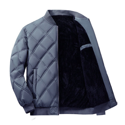 Men's Padded Fleece Lined Coat | Woolen Fur Jacket - LAKD London