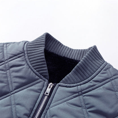 Men's Padded Fleece Lined Coat | Woolen Fur Jacket - LAKD London
