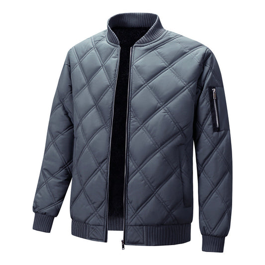 Men's Padded Fleece Lined Coat | Woolen Fur Jacket - LAKD London