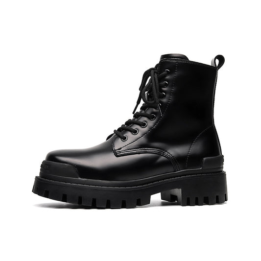 Men's Martin Boots High Top Mid Calf Leather Shoes - LAKD London