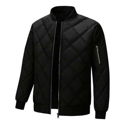 Men's Padded Fleece Lined Coat | Woolen Fur Jacket - LAKD London