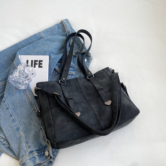 Women's Casual Velvet Large Capacity Tote Bag Everyday Travel - LAKD London