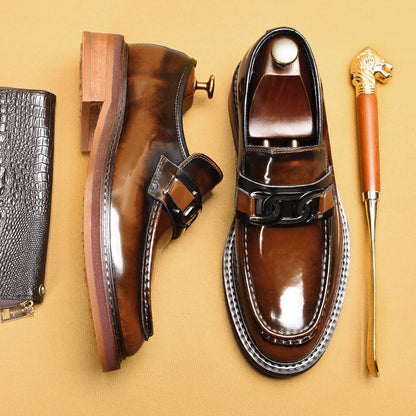 Mens Business Casual Loafers | Horsebit Buckle British Style - LAKD London