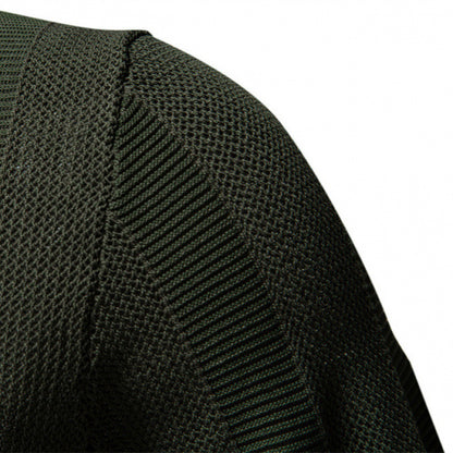Men's Summer Textured Polo Shirt | Striped Hollow Short Sleeve