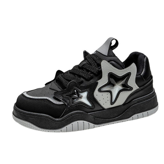 Mens Star Shape Platform Shoes | New Leisure Bread Sneakers