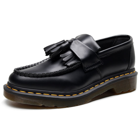 Mens Plus Size Business Leather Shoes | Tassel British Loafers - LAKD London