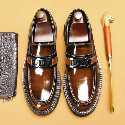 Mens Business Casual Loafers | Horsebit Buckle British Style - LAKD London