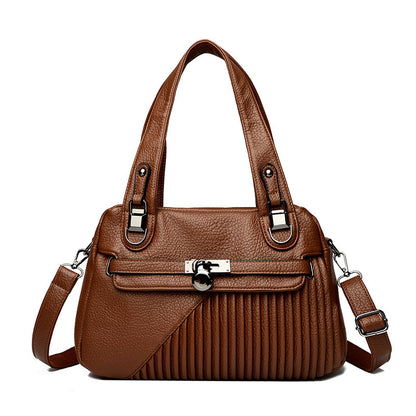 Womens Trendy Design Bag Tide Large Capacity Stitching