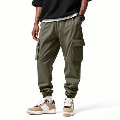 Mens Loose Trendy Sports Casual Cargo Jogger Pants